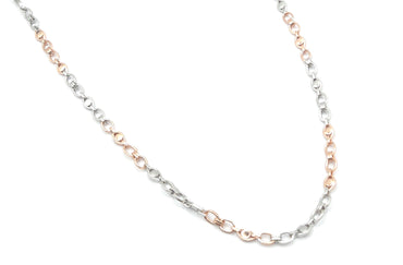 Men's Dual-Tone Rolo Link Chain