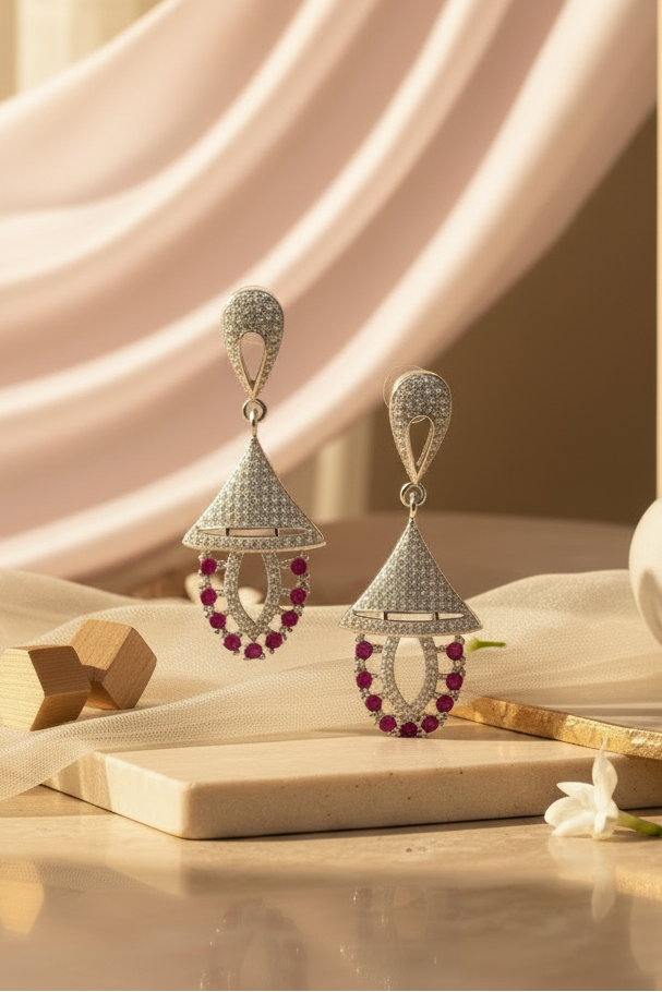 Ruby Bell Jhumki Earrings
