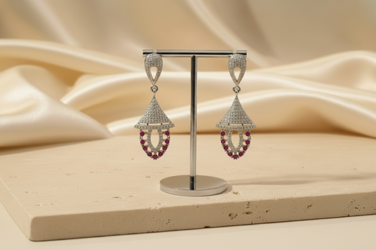 Ruby Bell Jhumki Earrings