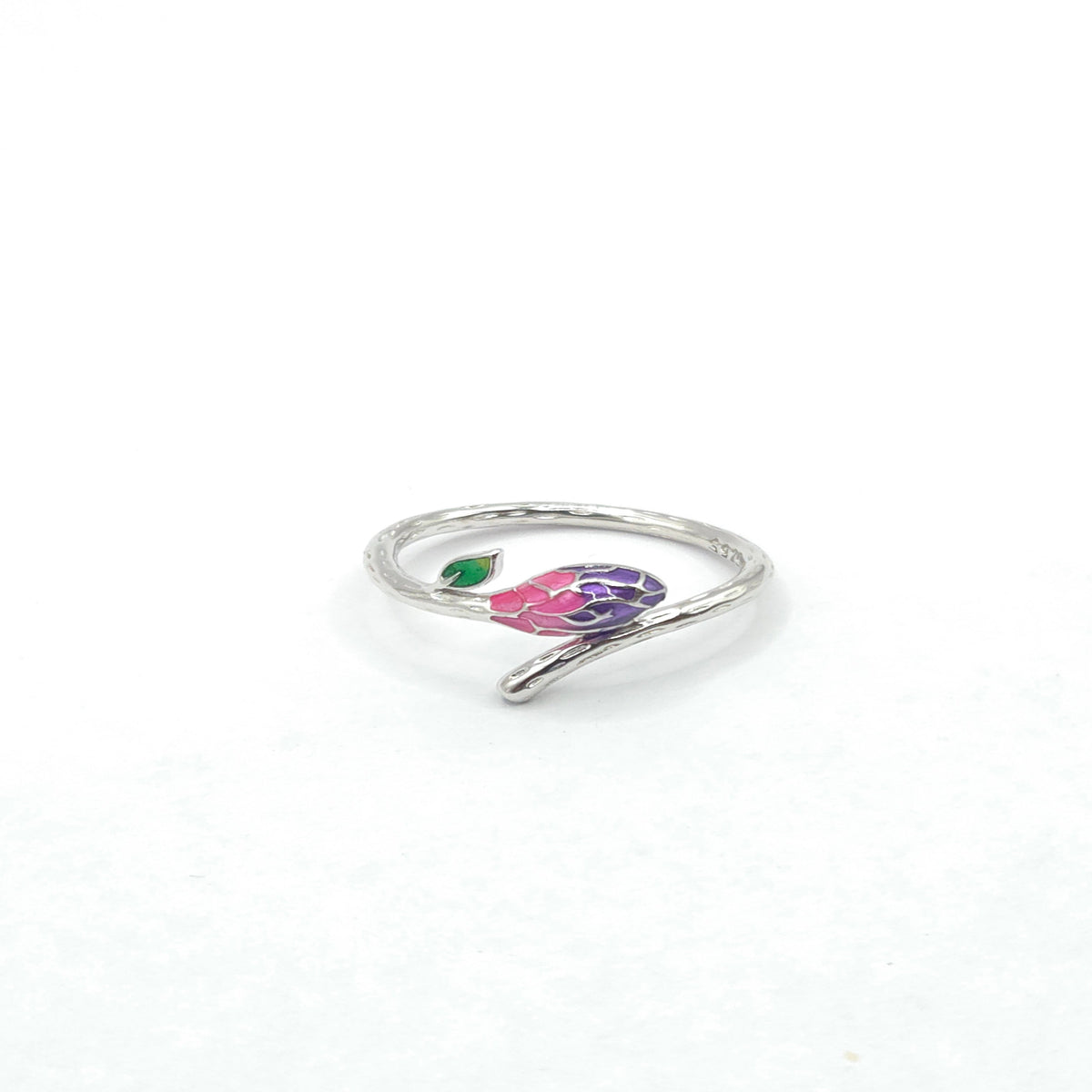 The Violet Bloom Branch Ring