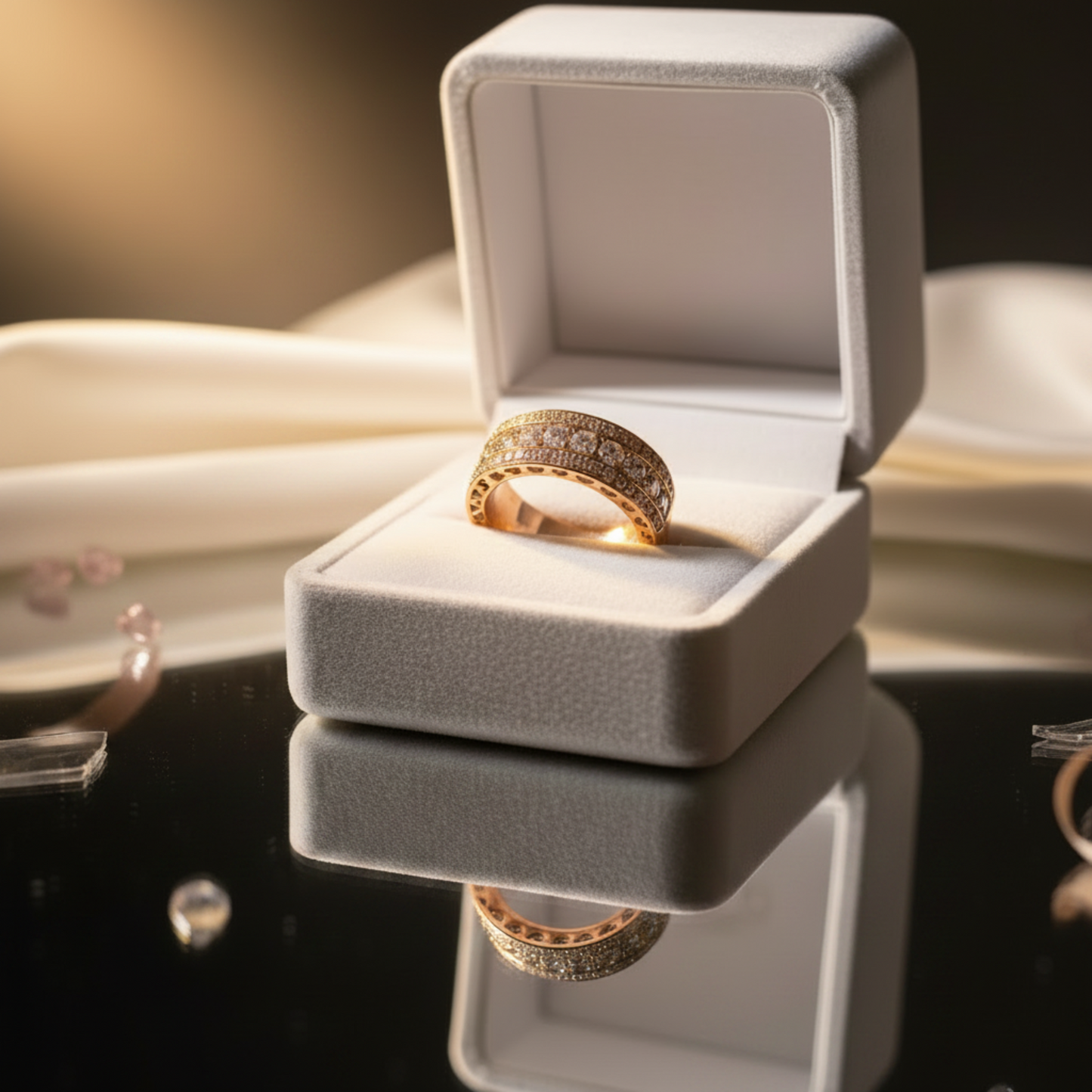 The Alterna Gold Pavé Band Ring