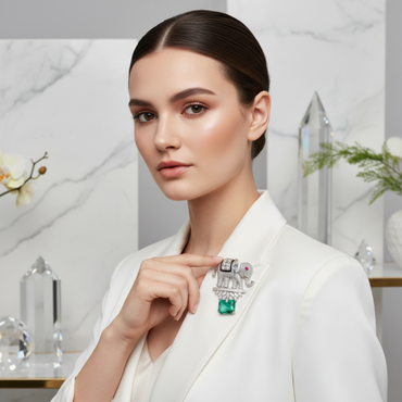 The Royal Elephant Brooch