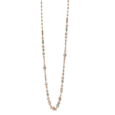 Crystal Cascade Silver Necklace