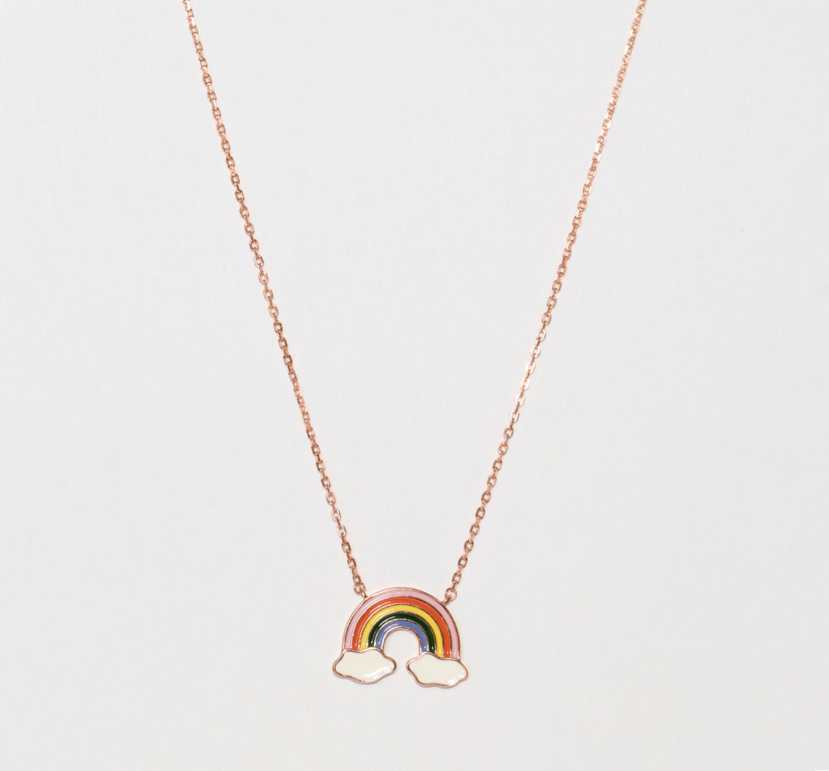 Radiant Rainbow Cloud Pendant Necklace