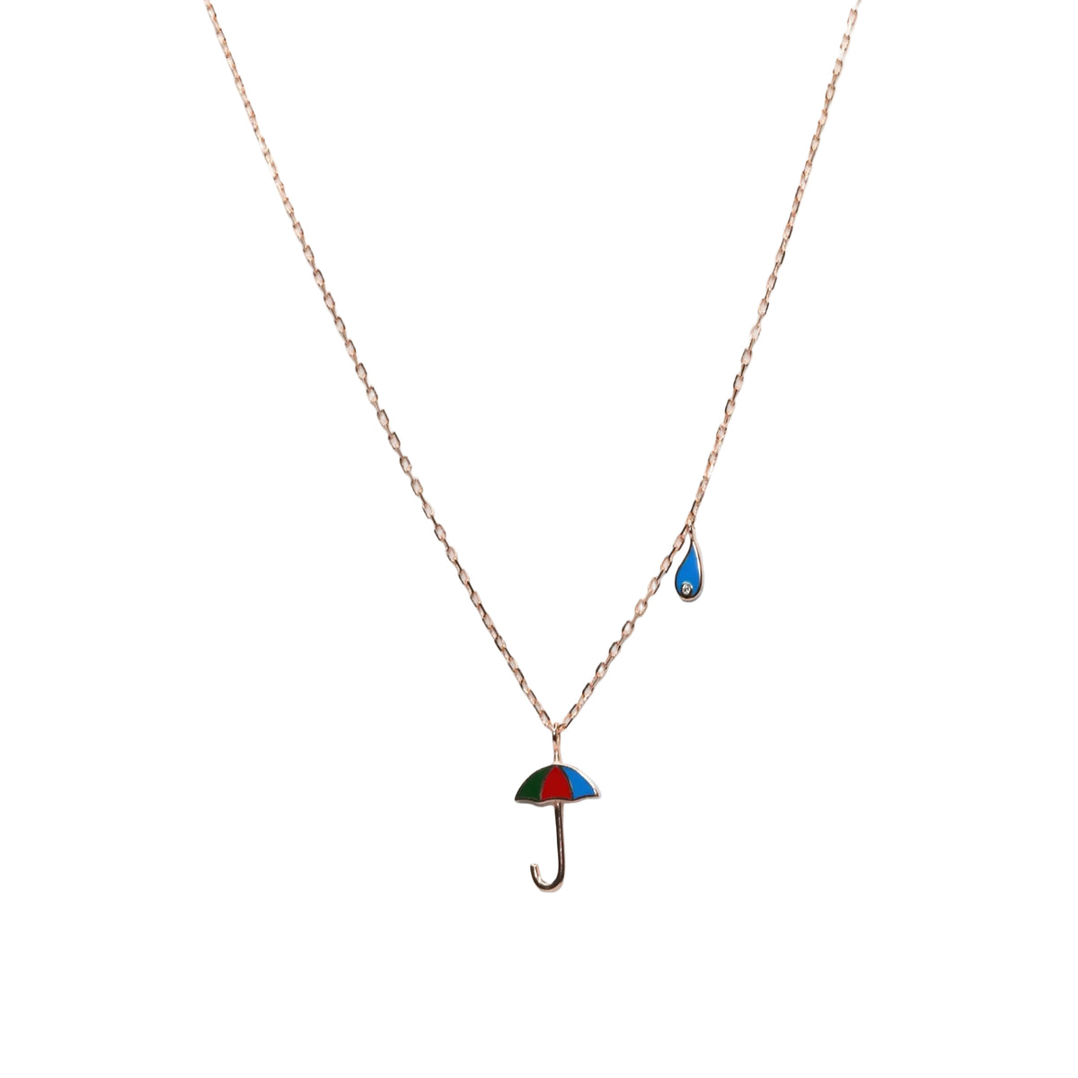 Whimsical Umbrella Pendant Chain