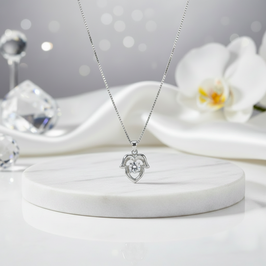 The Hamsa Heart Chain Pendant
