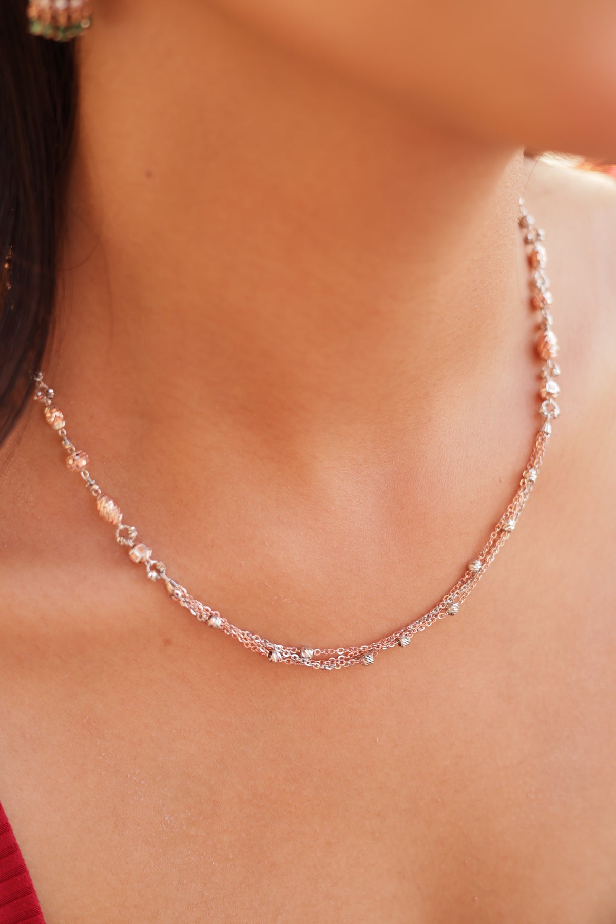 Celestial Layers Silver Necklace