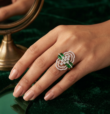 The Emerald Empress Statement Ring