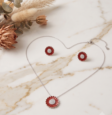 Desert Rose Pendant Set