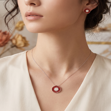 Desert Rose Pendant Set