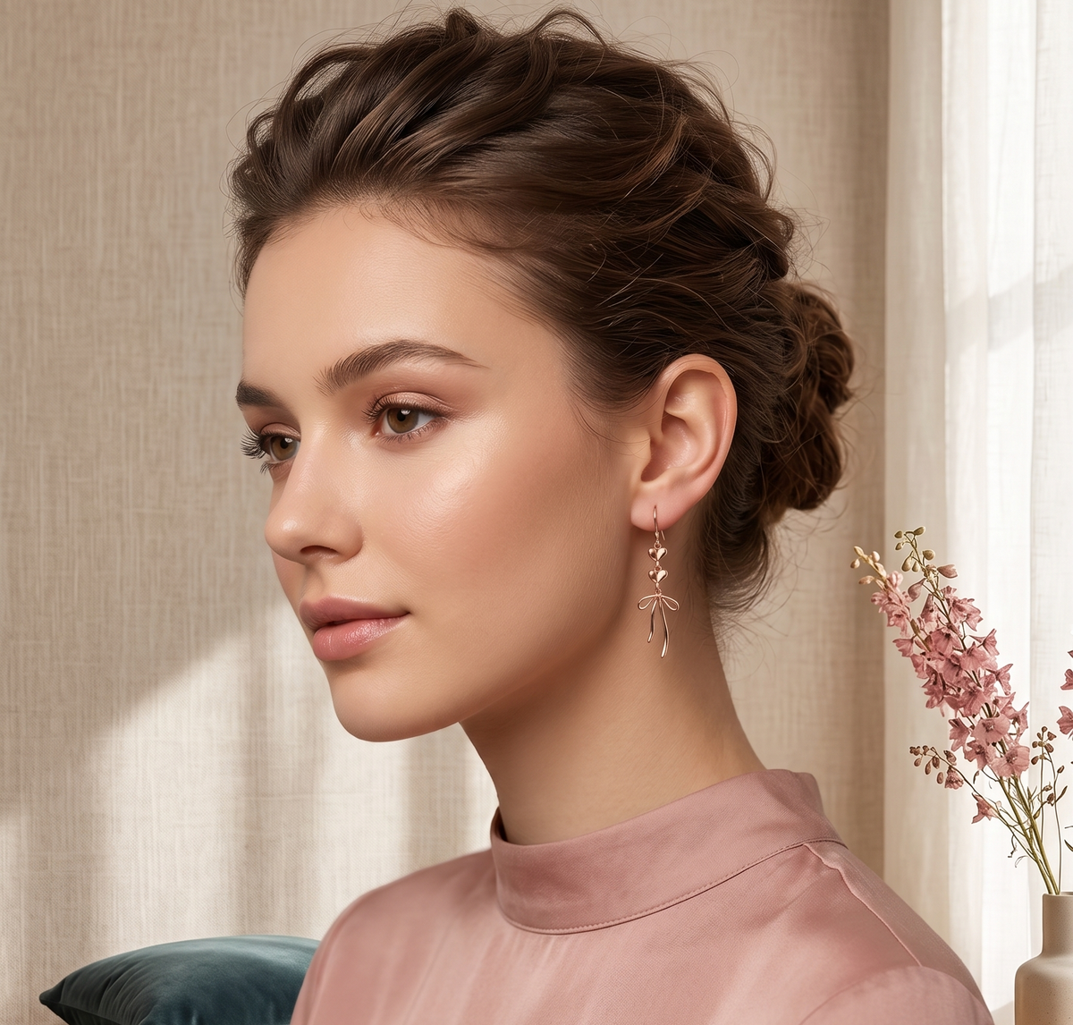 The Hanging Bow Earrings