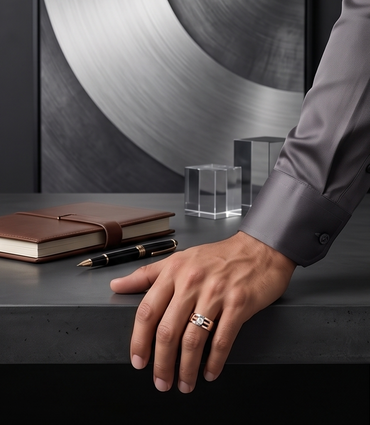 The Dual-Tone Channel Solitaire Ring