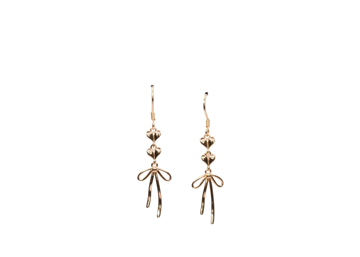 The Hanging Bow Earrings