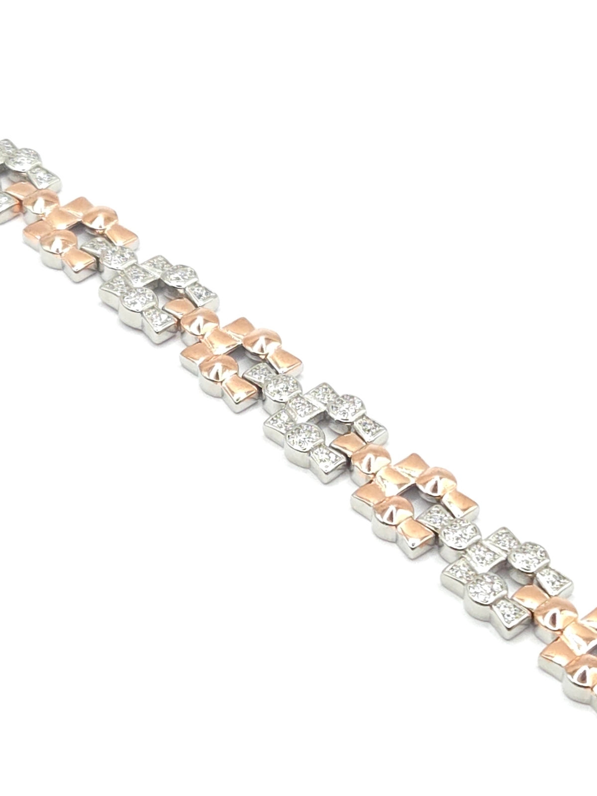 DUAL TONE SILVER BRACLET
