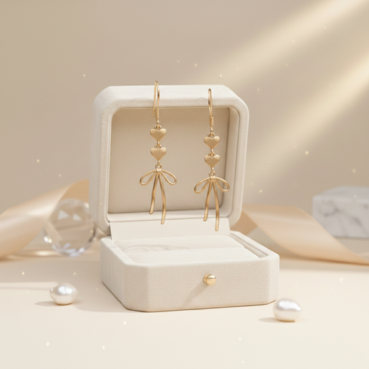 The Hanging Bow Earrings