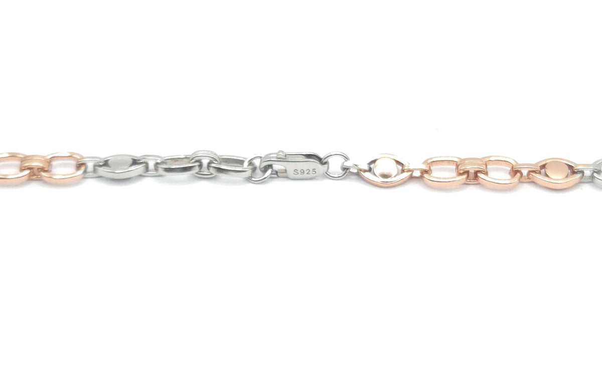 Men's Dual-Tone Rolo Link Chain