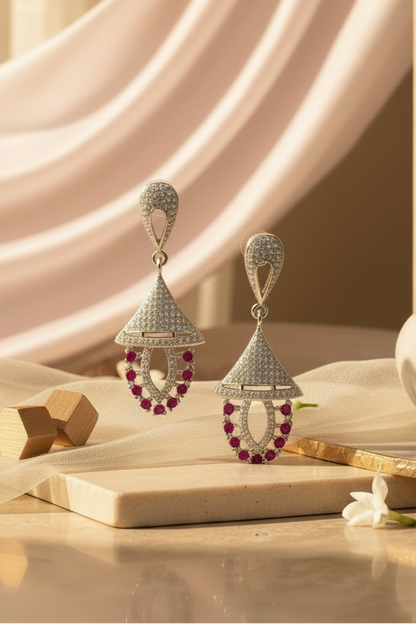 Ruby Bell Jhumki Earrings