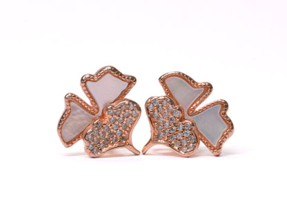 Three Petal Stud Earrings