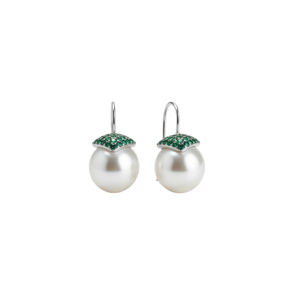 Pearl Orb Drop Earrings