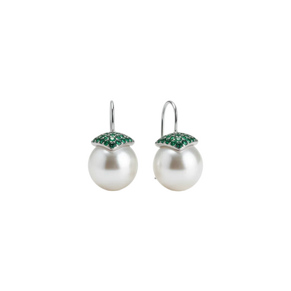 Pearl Orb Drop Earrings