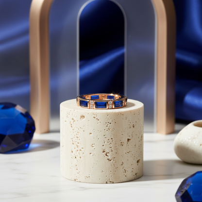 Royal Sapphire Stackable Band