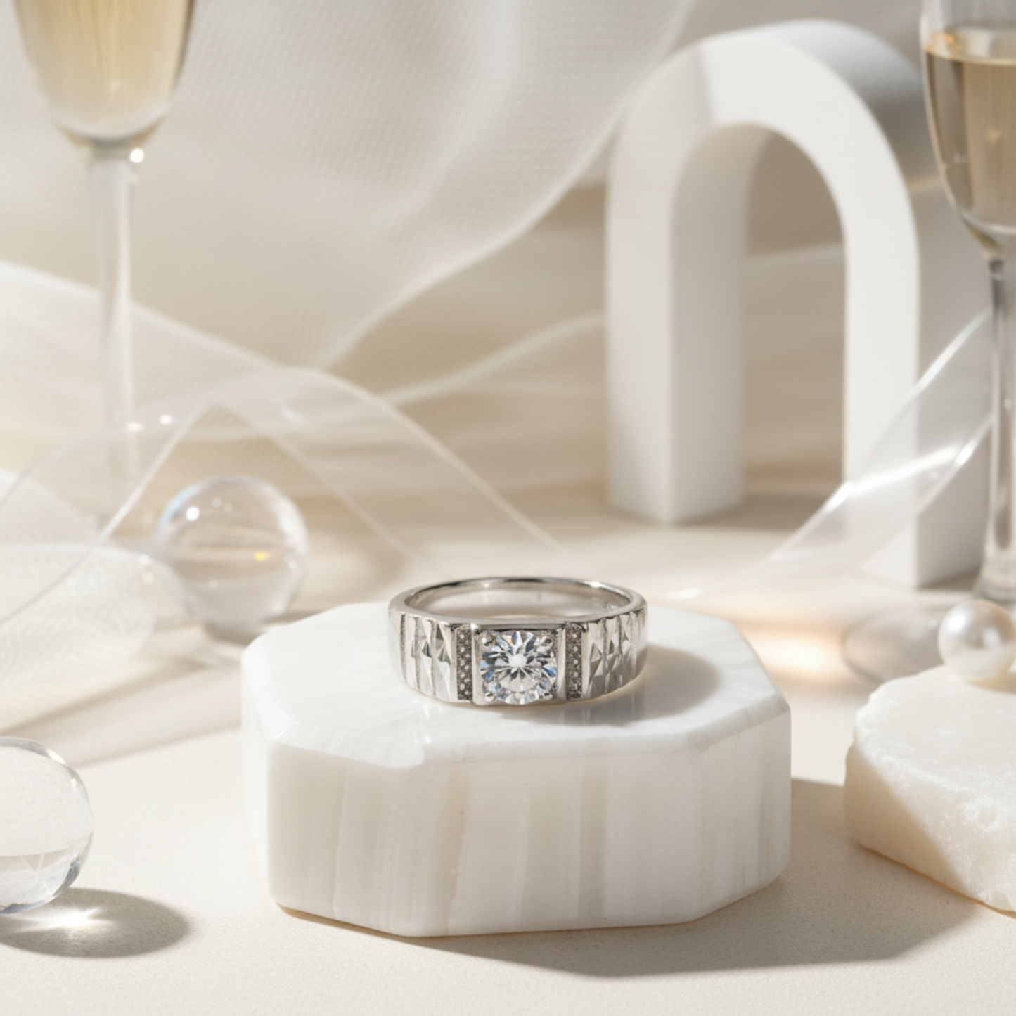 The Stellar Solitaire Ring