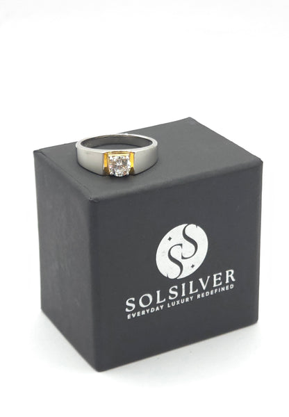 BAND  SOLITARE RING