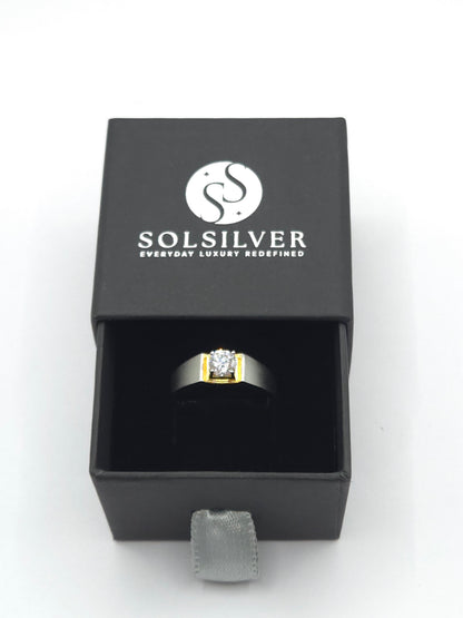 BAND  SOLITARE RING
