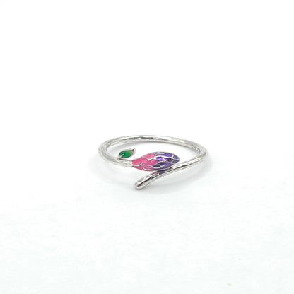 The Violet Bloom Branch Ring