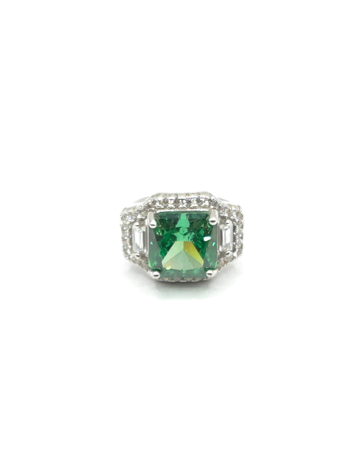 The Emerald Cushion-Cut Halo Ring