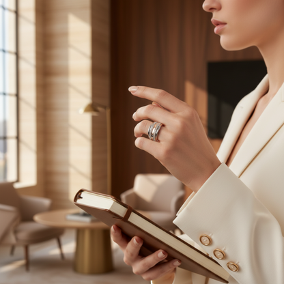 The Two-Tone Pavé Band Ring