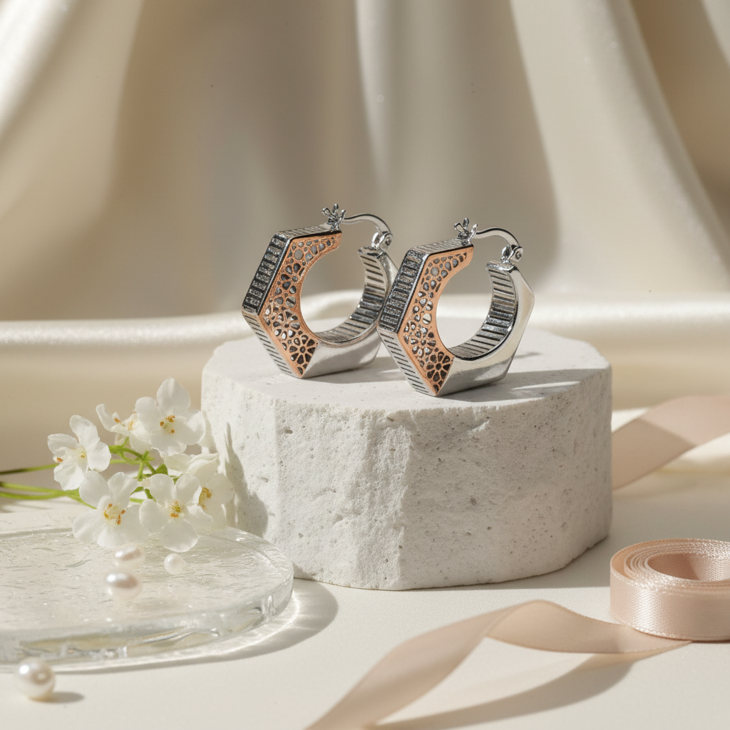 Hexa-Lattice Huggies / Geometric Honeycomb Hoops