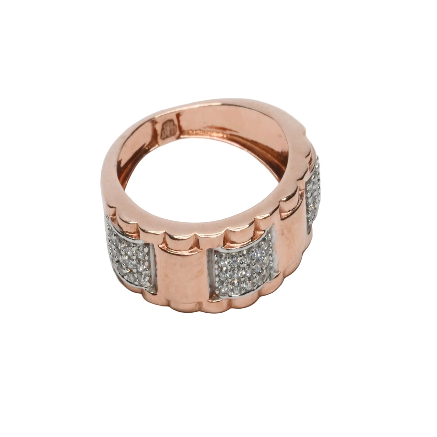 The Alterna Gold Pavé Band Ring