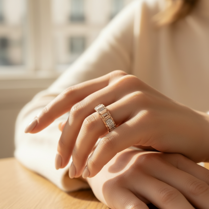The Alterna Gold Pavé Band Ring