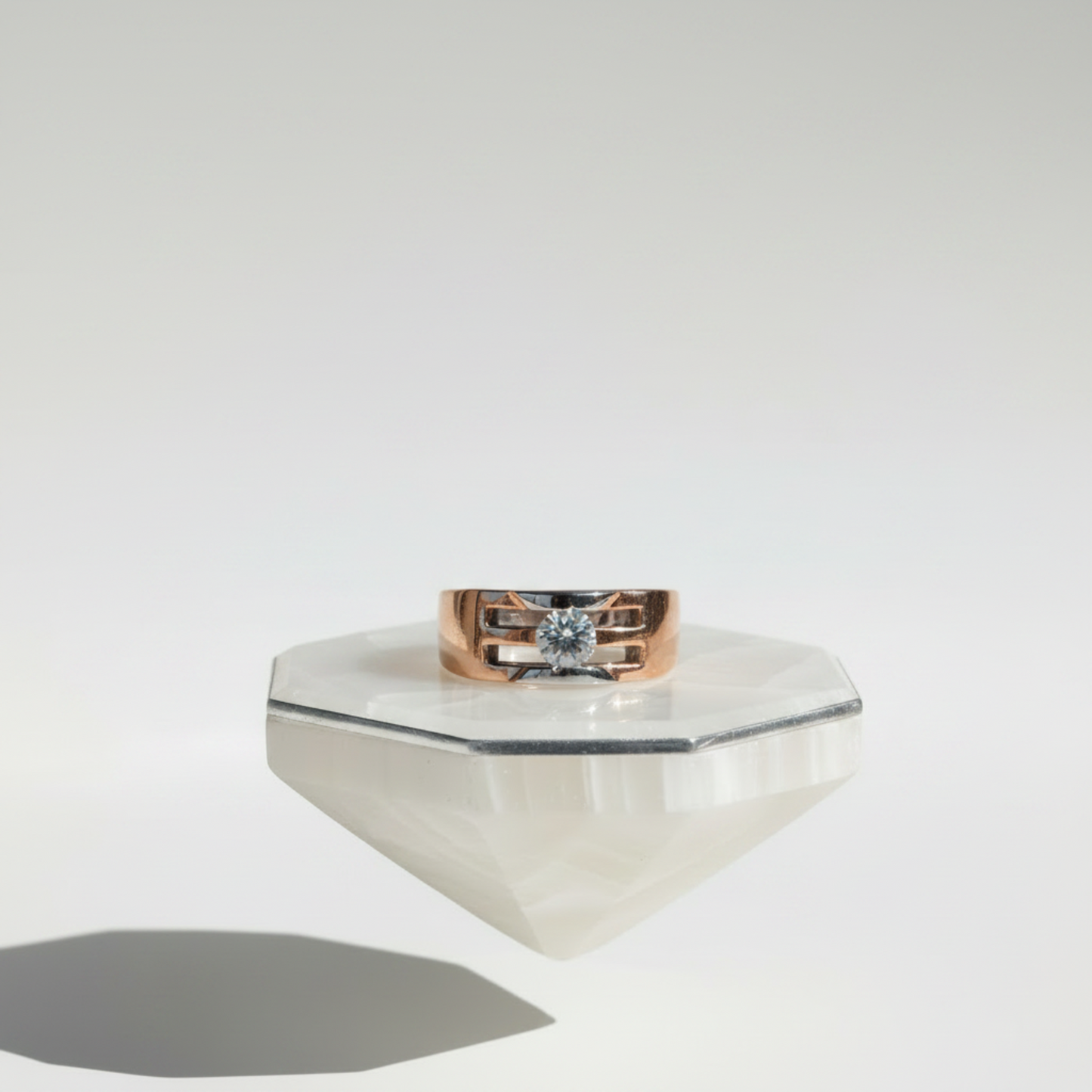 The Dual-Tone Channel Solitaire Ring