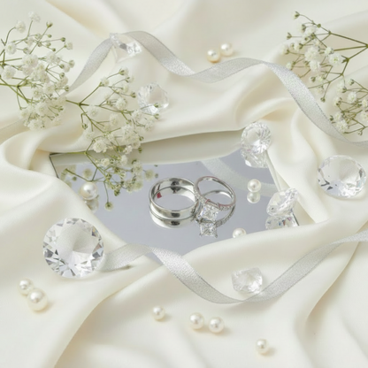 The Princess-Cut Couple's Ring Set
