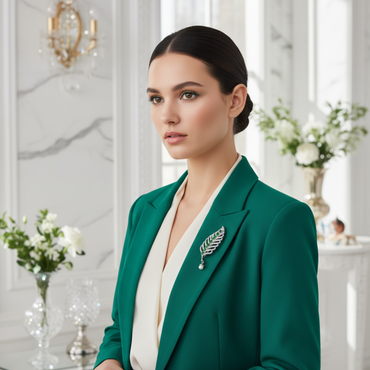 The Pearl Leaf Brooch