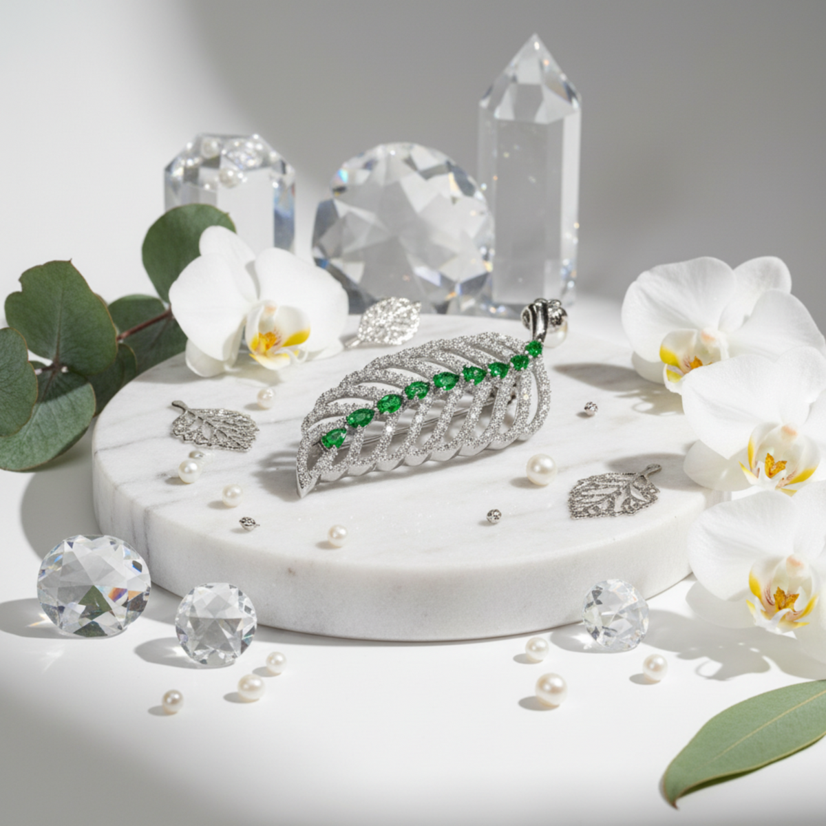 The Pearl Leaf Brooch