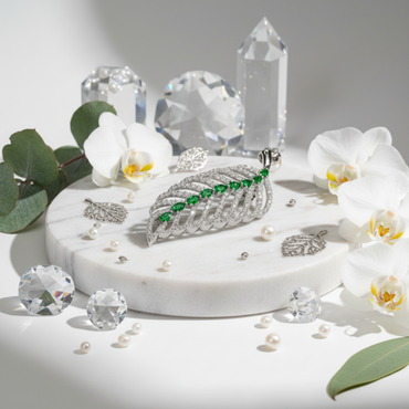 The Pearl Leaf Brooch