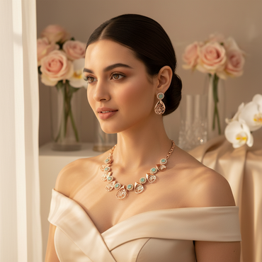 Royal Fern Necklace Set