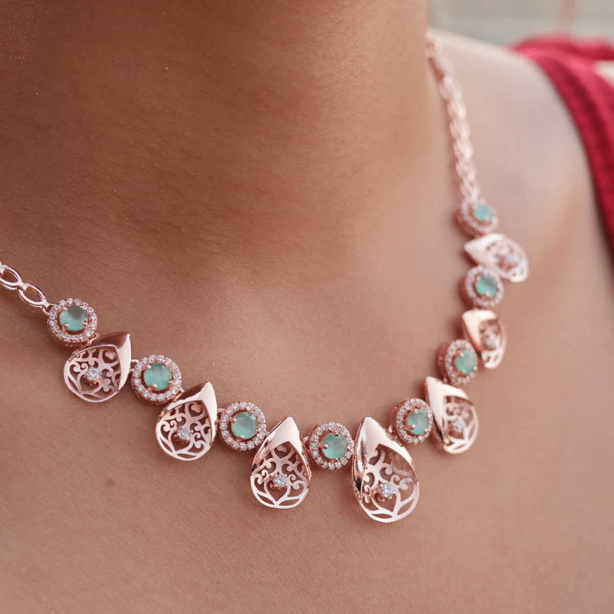 Royal Fern Necklace Set