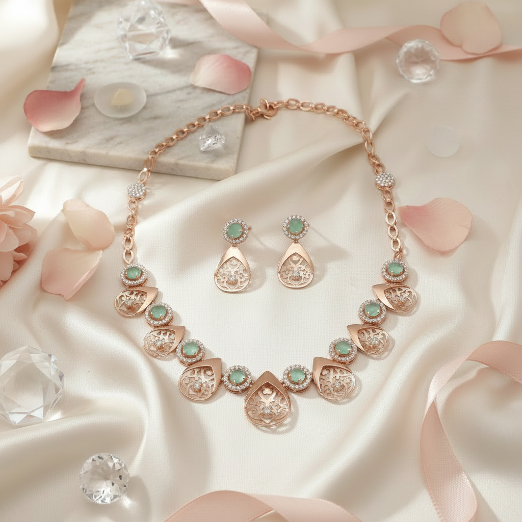 Royal Fern Necklace Set