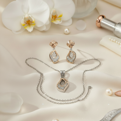 Geometric Garden Pendant Set