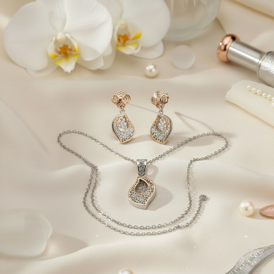 Geometric Garden Pendant Set