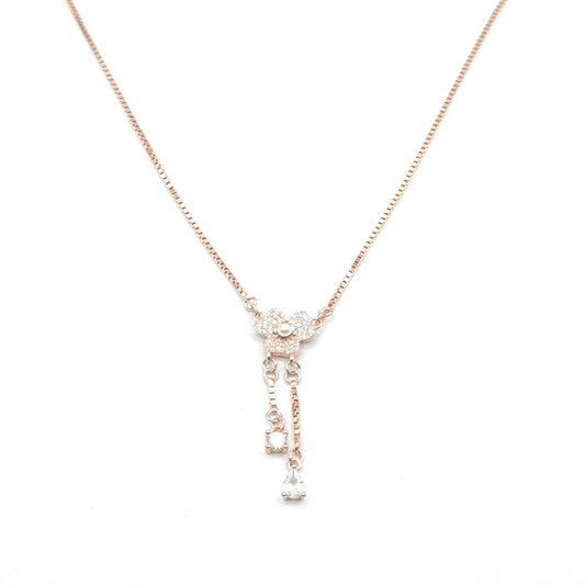 The Crystal Bloom Lariat Pendant