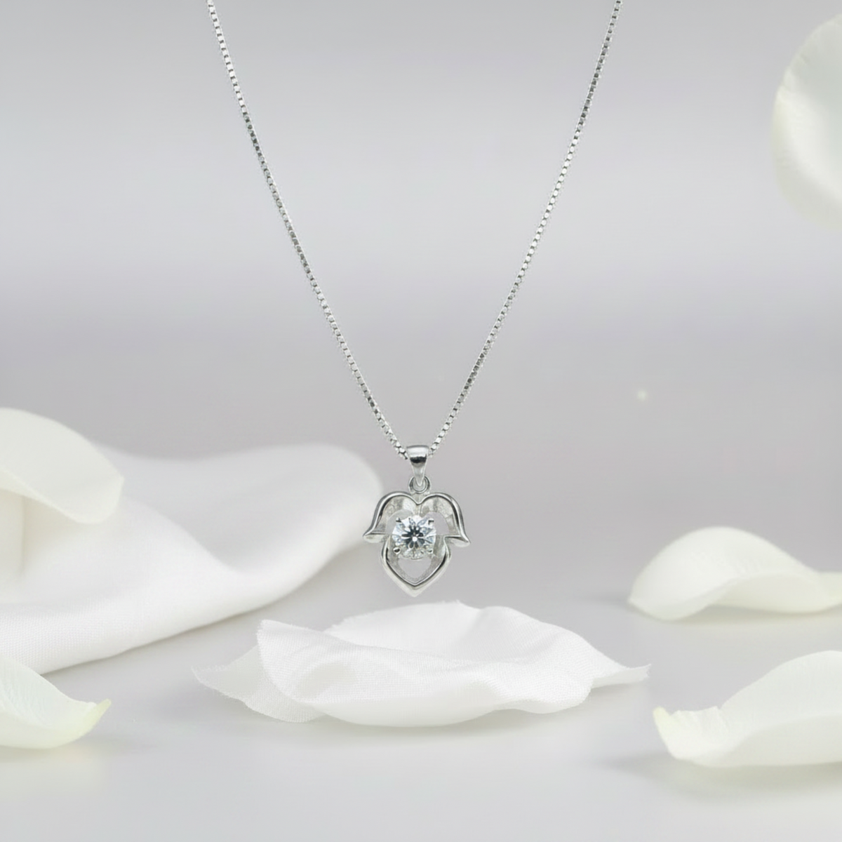 The Hamsa Heart Chain Pendant