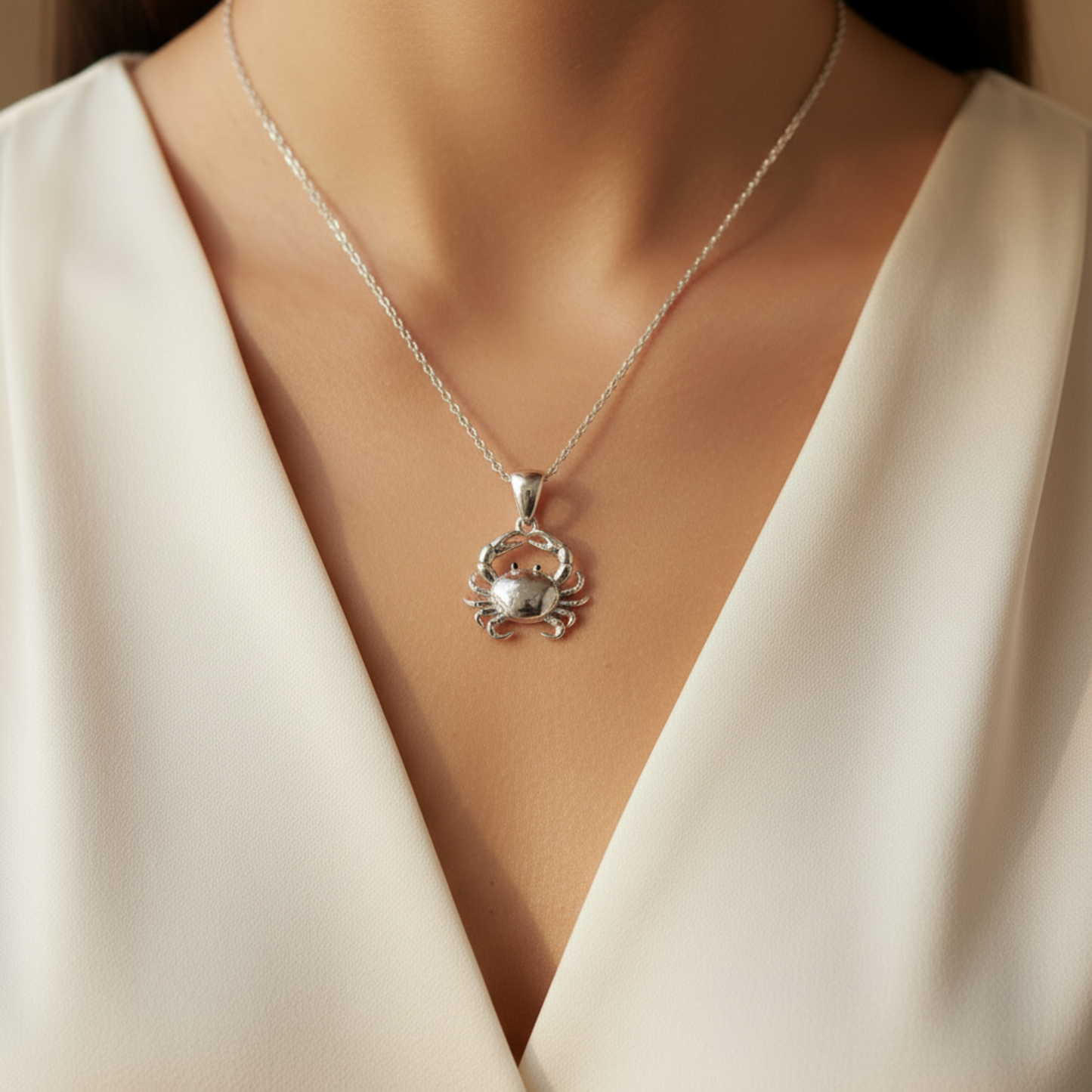 The Silver Crab Pendant