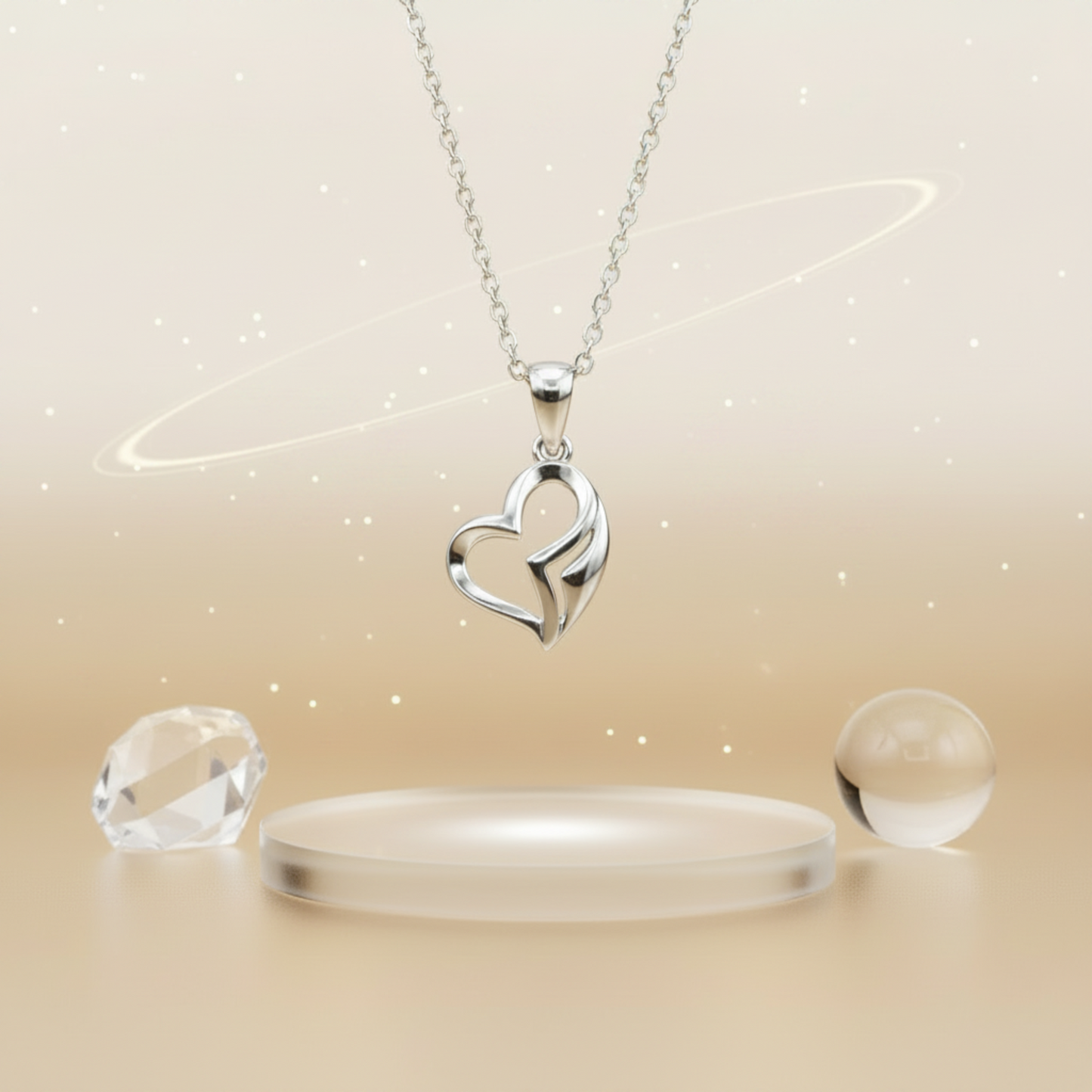 The Contoured Heart Pendant